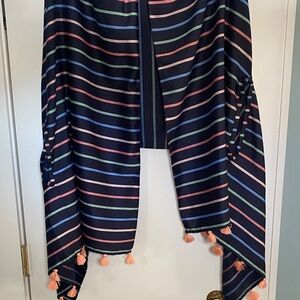 J by J.Crew Striped Shawl with Tassels